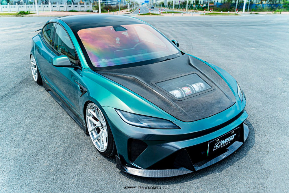 CMST V2 Tempered Glass Clearview Hood for Tesla Model 3 Highland 2024-ON