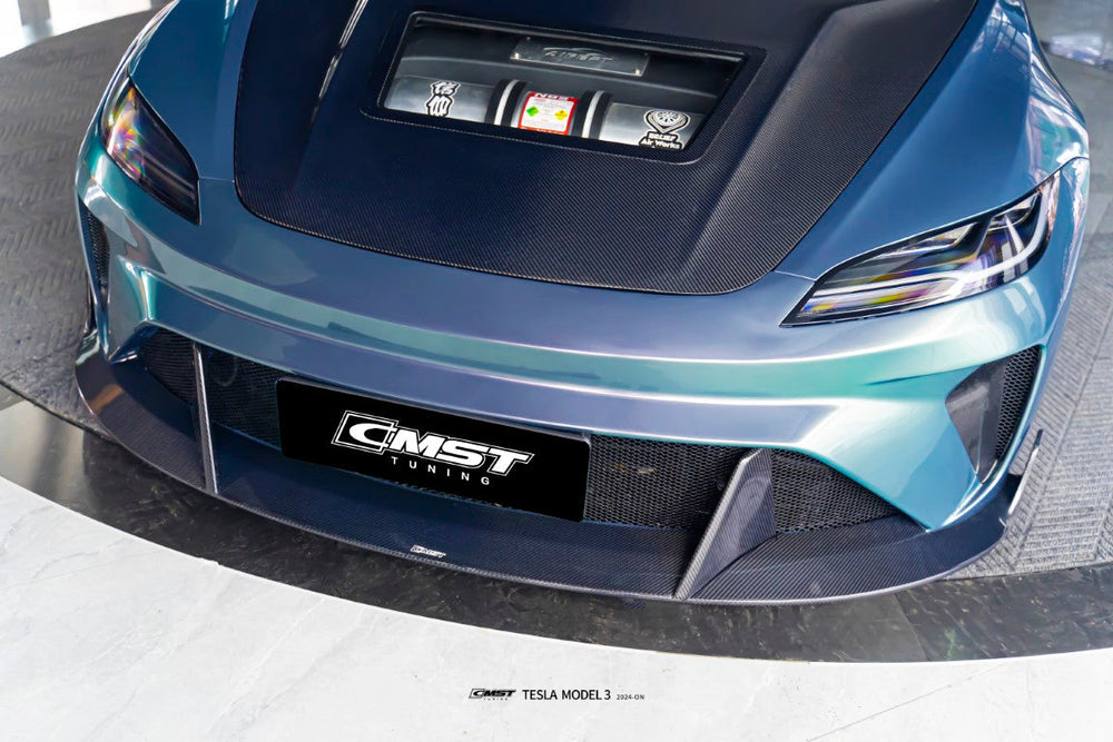CMST V2 Tempered Glass Clearview Hood for Tesla Model 3 Highland 2024-ON