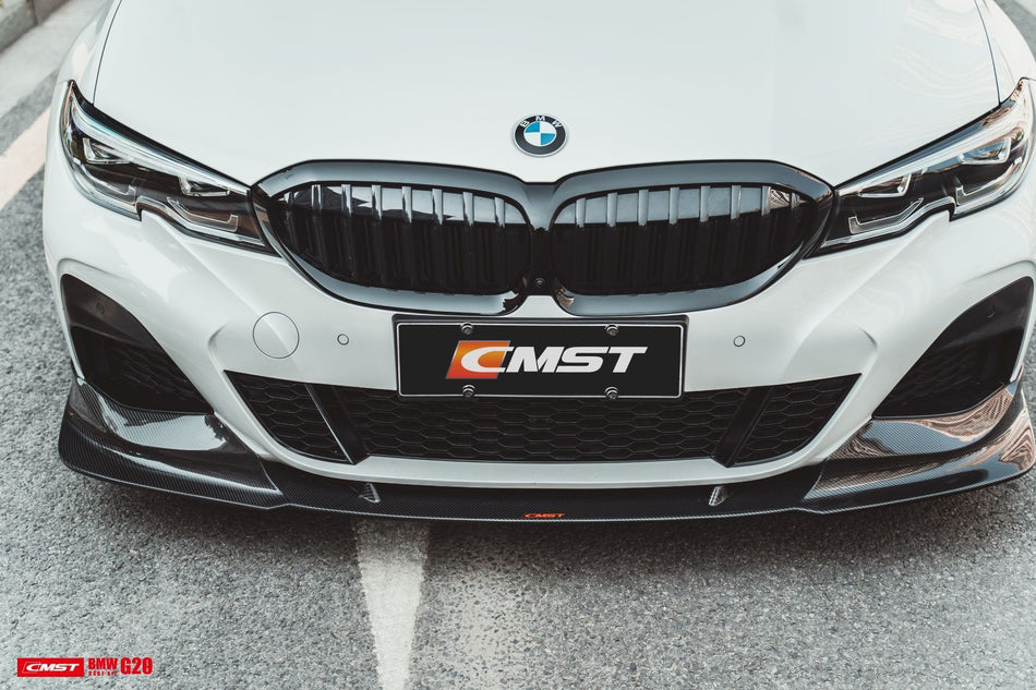 CMST Carbon Fiber Front Lip Splitter for BMW 3 Series G20 M340i 330i 2019-2022