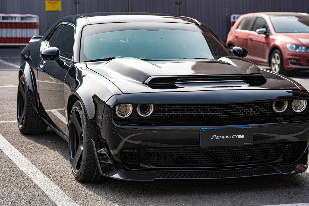 AchenCybe Dodge Challenger Rear Wide Body Round Evebrow& Front Wide Body Fender 2015-2023