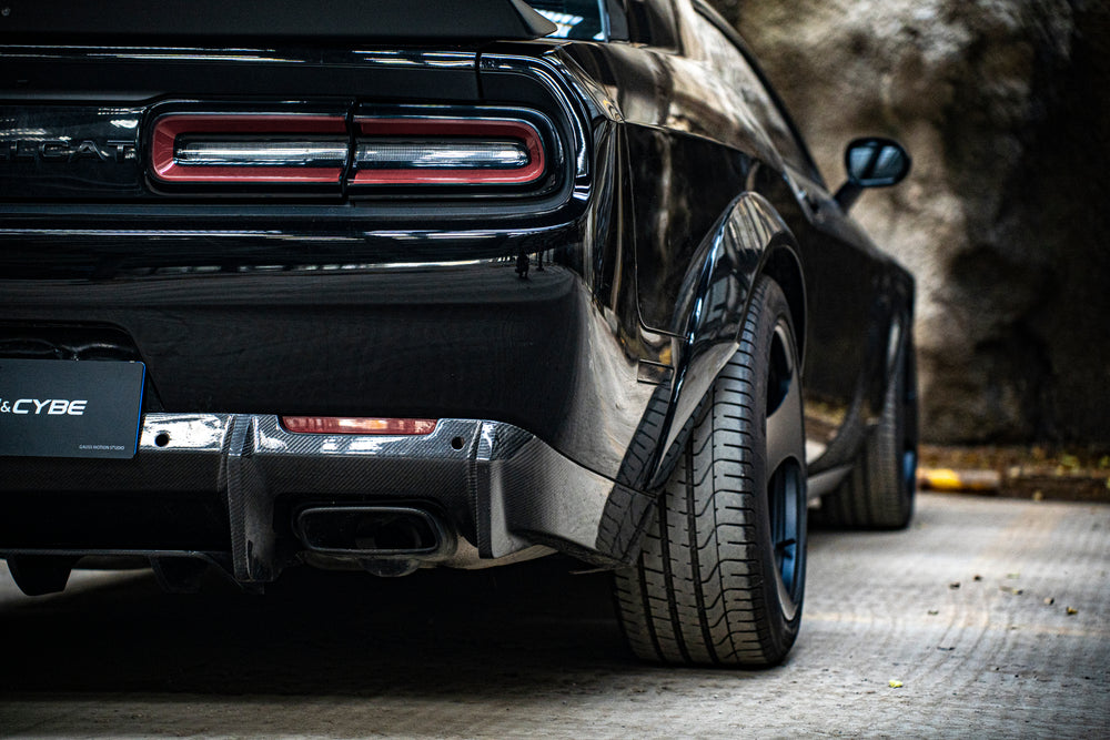 AchenCybe Dodge Challenger Rear Wide Body Round Evebrow& Front Wide Body Fender 2015-2023
