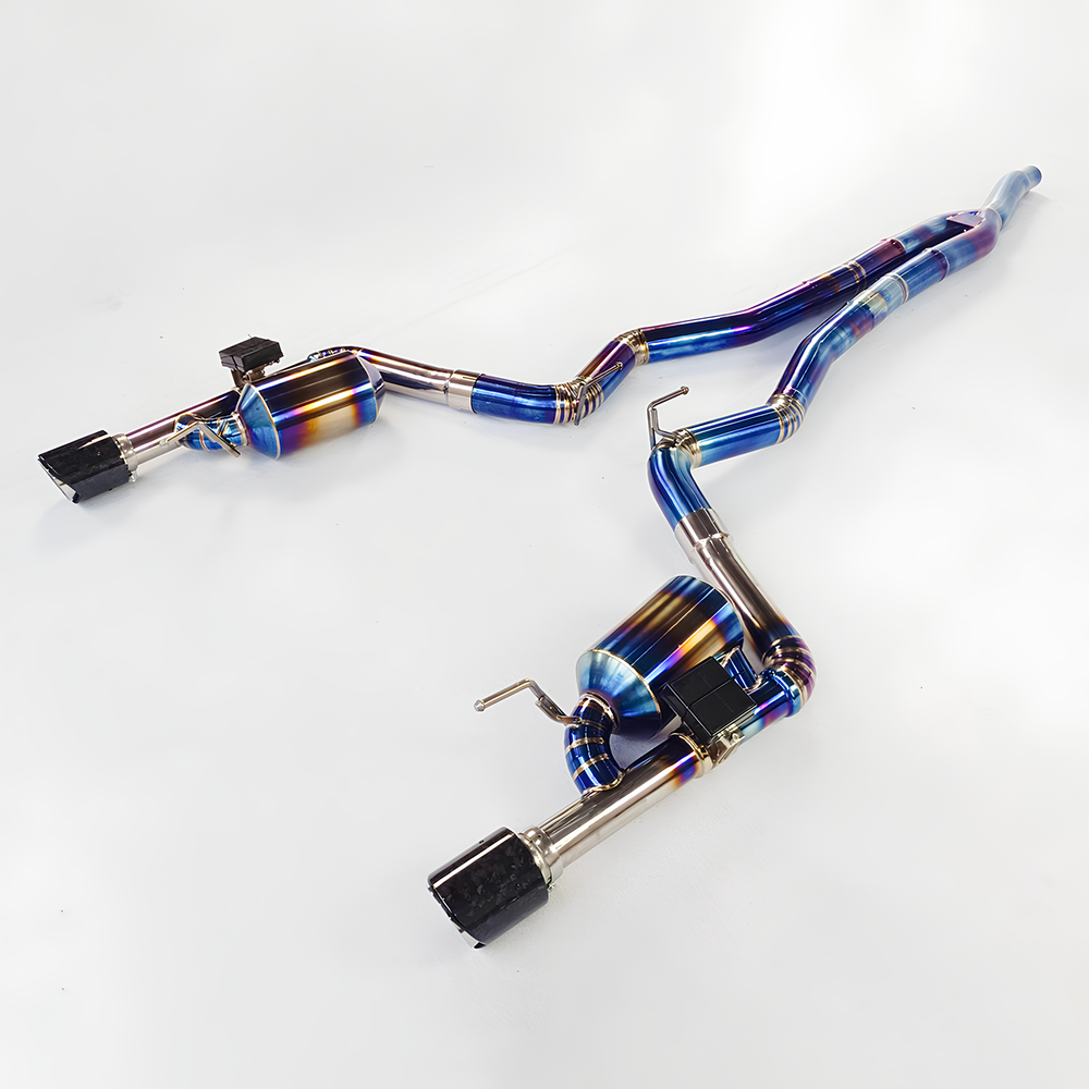 AME dual ValvetronicT Titanium Exhaust Catback For Ford Mustang 2.3T 2013~UP Titanium catback valvetronic exhaust