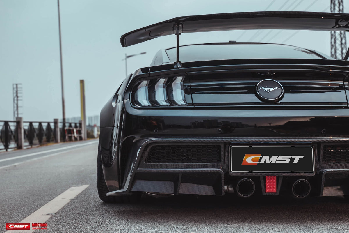 CMST Carbon Fiber Rear Spoiler Wing Ver.4 for Ford Mustang S550 2015-2022