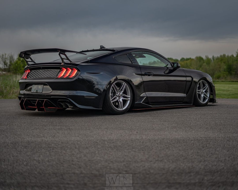 CMST Carbon Fiber Rear Spoiler Wing Ver.4 for Ford Mustang S550 2015-2022
