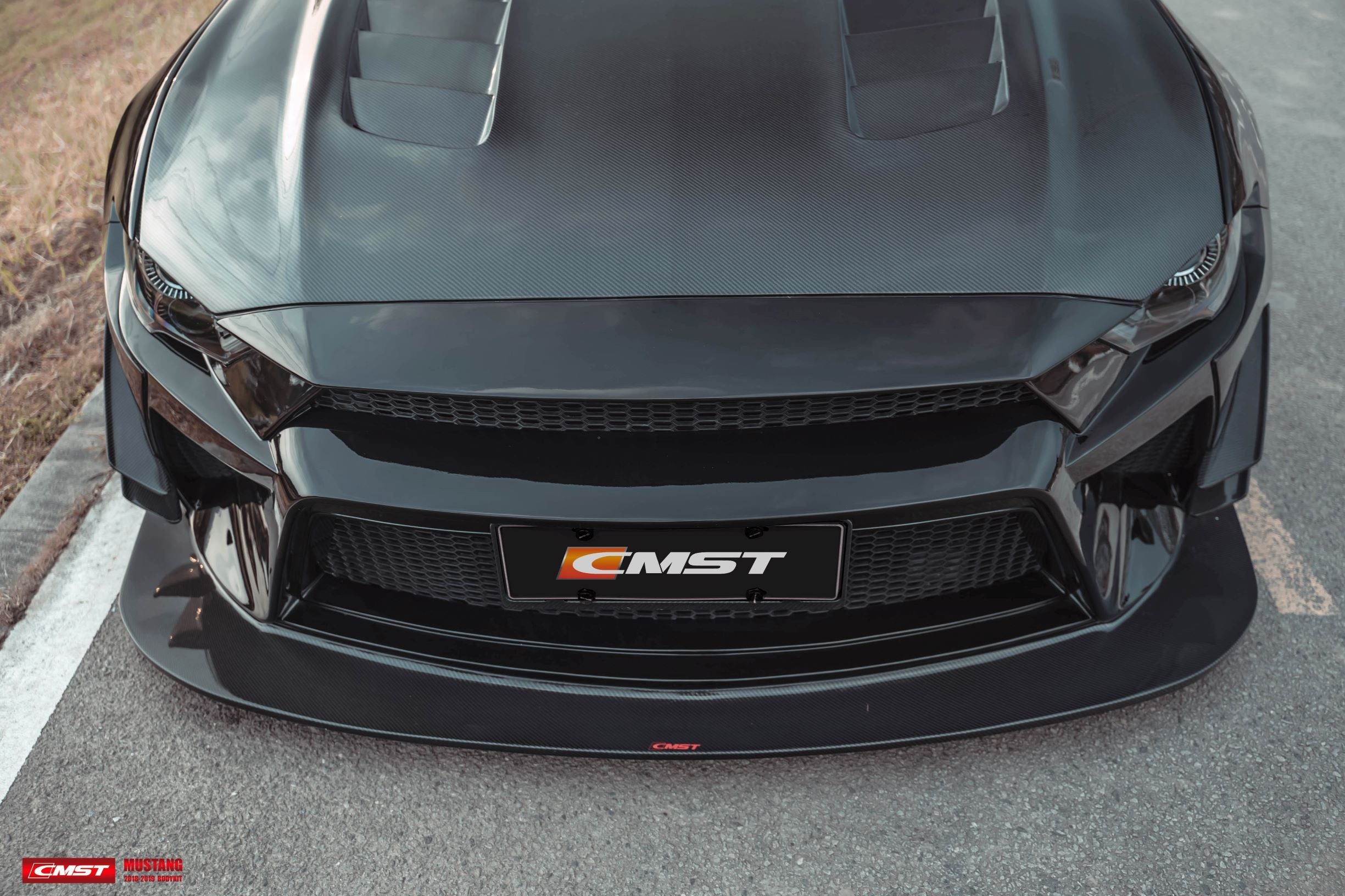 CMST Carbon Fiber Front Bumper & Front Lip for Ford Mustang S550.2 2018 - 2022