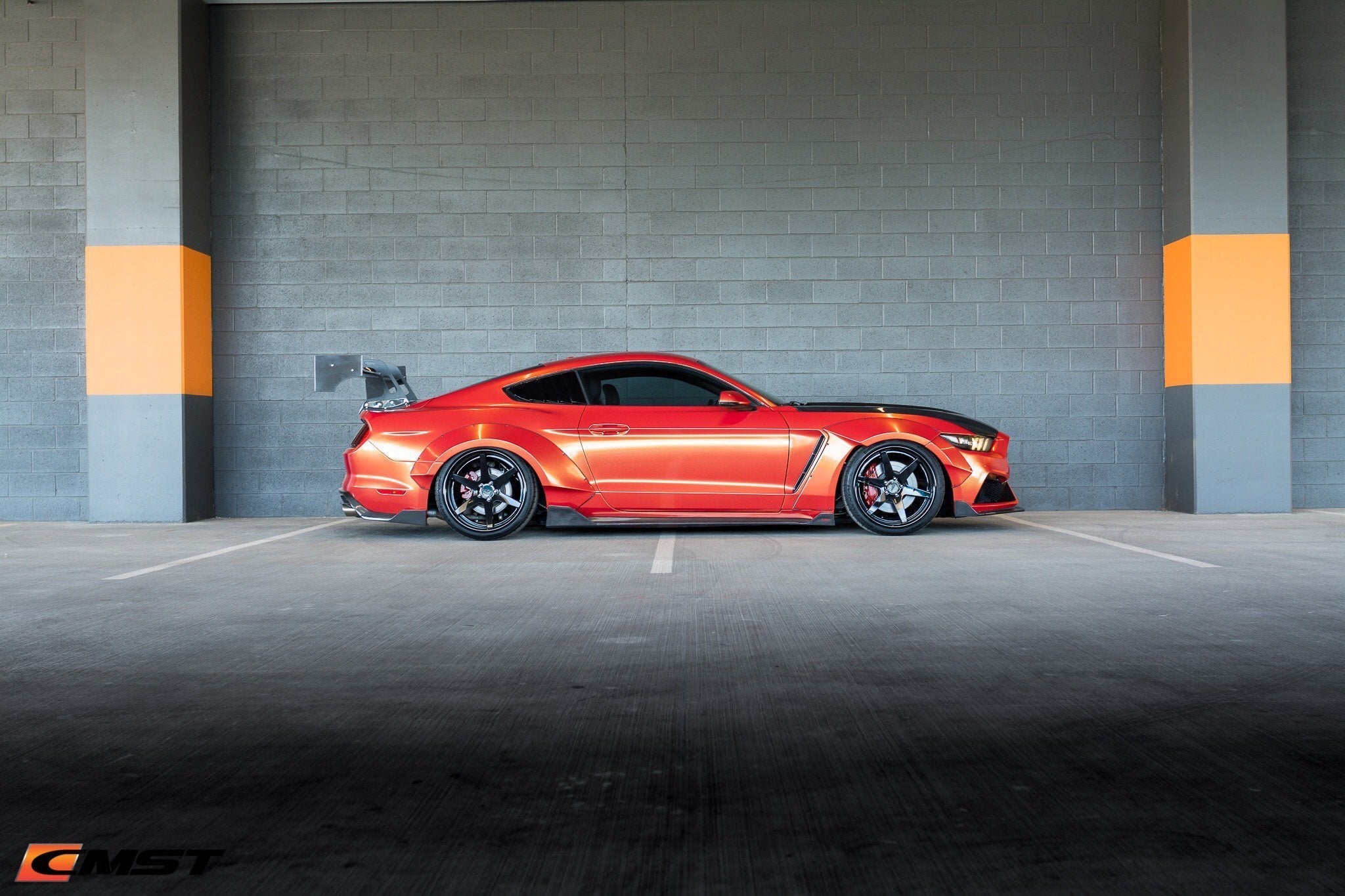 CMST Carbon Fiber Side Skirts for Ford Mustang S550.1 2015- 2017