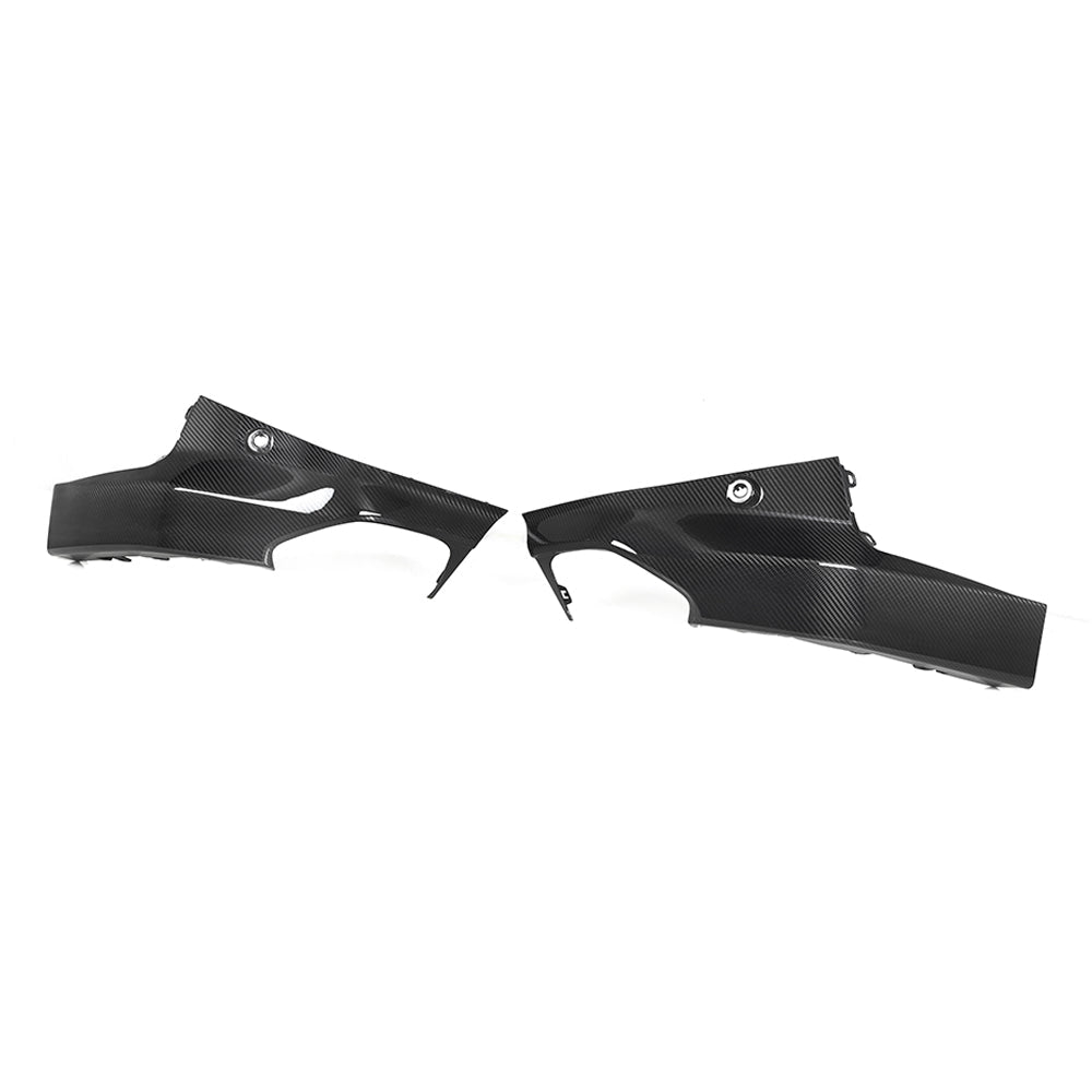 SOOQOO BMW 2 Series G42 carbon fibre rear diffuser - side profile view