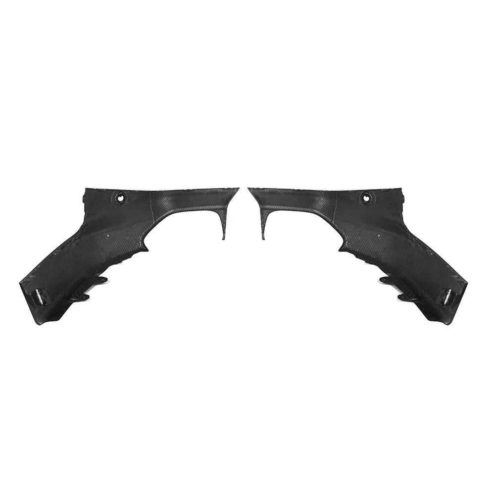 SOOQOO BMW 2 Series G42 carbon fibre rear diffuser - installation fitment view