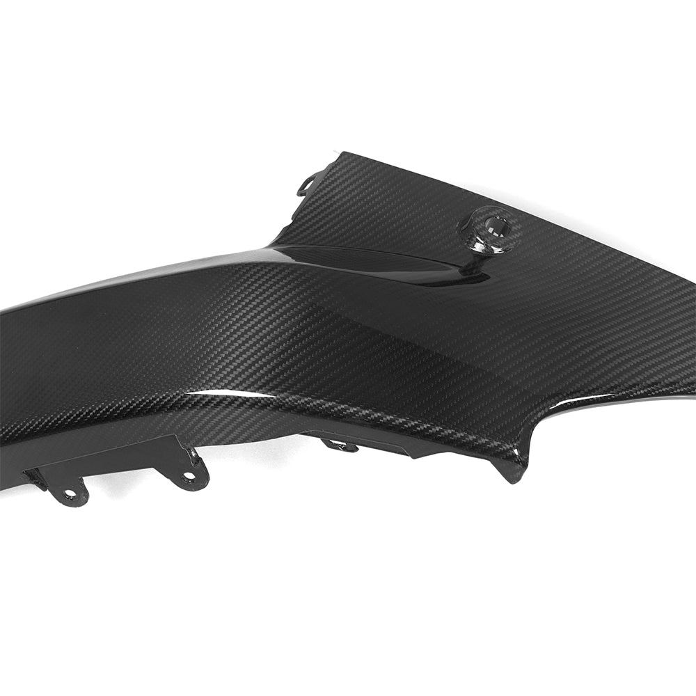 SOOQOO BMW 2 Series G42 carbon fibre rear diffuser - detail shot of mounting points
