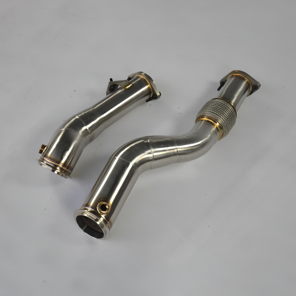 Rstype exhaust decat downpipe 2021UP For BMW M3 M4 G80 M3 M4 G82 S58 3.0T catless downpipe piping exhaust