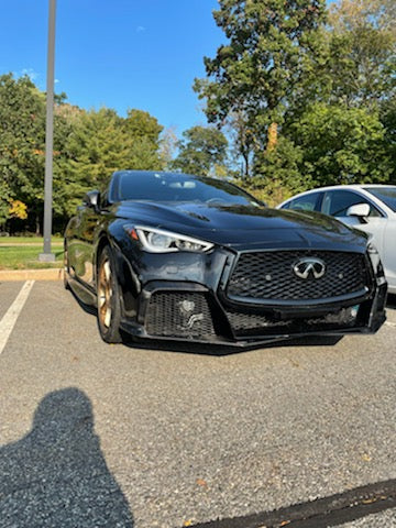 CMST Carbon Fiber Front Bumper & Front Lip for Infiniti Q60 to Project Black S concept 2017-2022