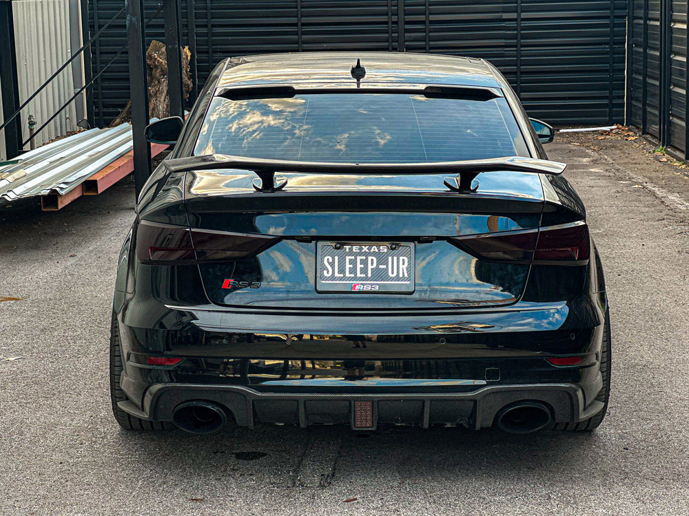 CMST Carbon Fiber Rear Spoiler Wing ver.3 for Audi RS3 2018-2020 & S3 & A3 S Line & A3 2014-2020