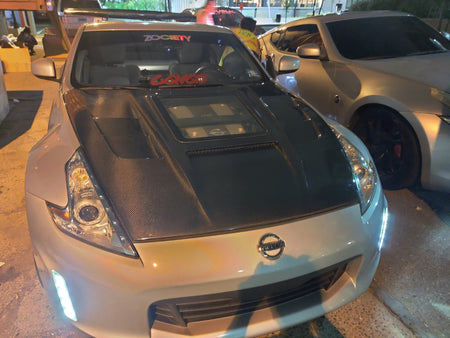 CMST Hood with Tempered Glass for Nissan 370Z Z34 Fairlady Z