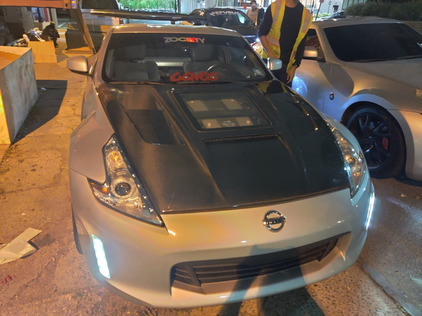 CMST Hood with Tempered Glass for Nissan 370Z Z34 Fairlady Z