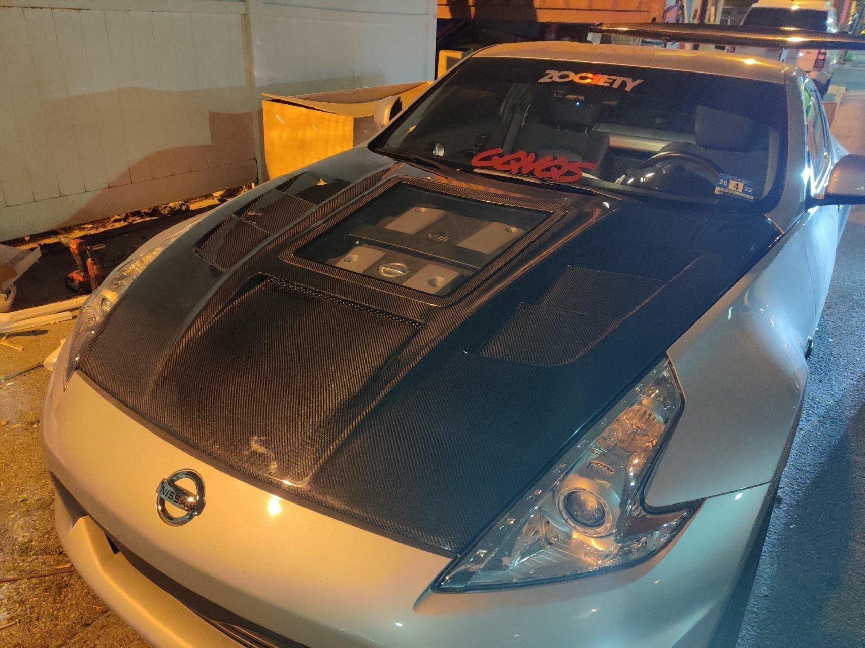 CMST Hood with Tempered Glass for Nissan 370Z Z34 Fairlady Z