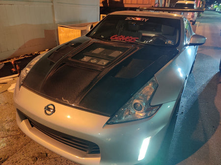 CMST Hood with Tempered Glass for Nissan 370Z Z34 Fairlady Z