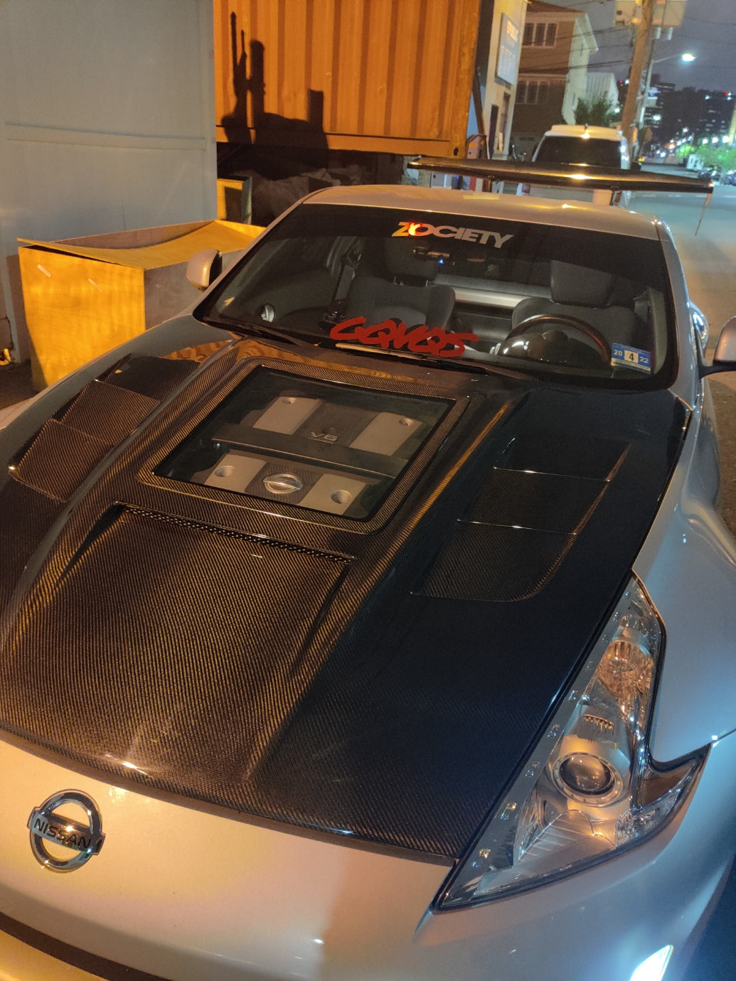 CMST Hood with Tempered Glass for Nissan 370Z Z34 Fairlady Z