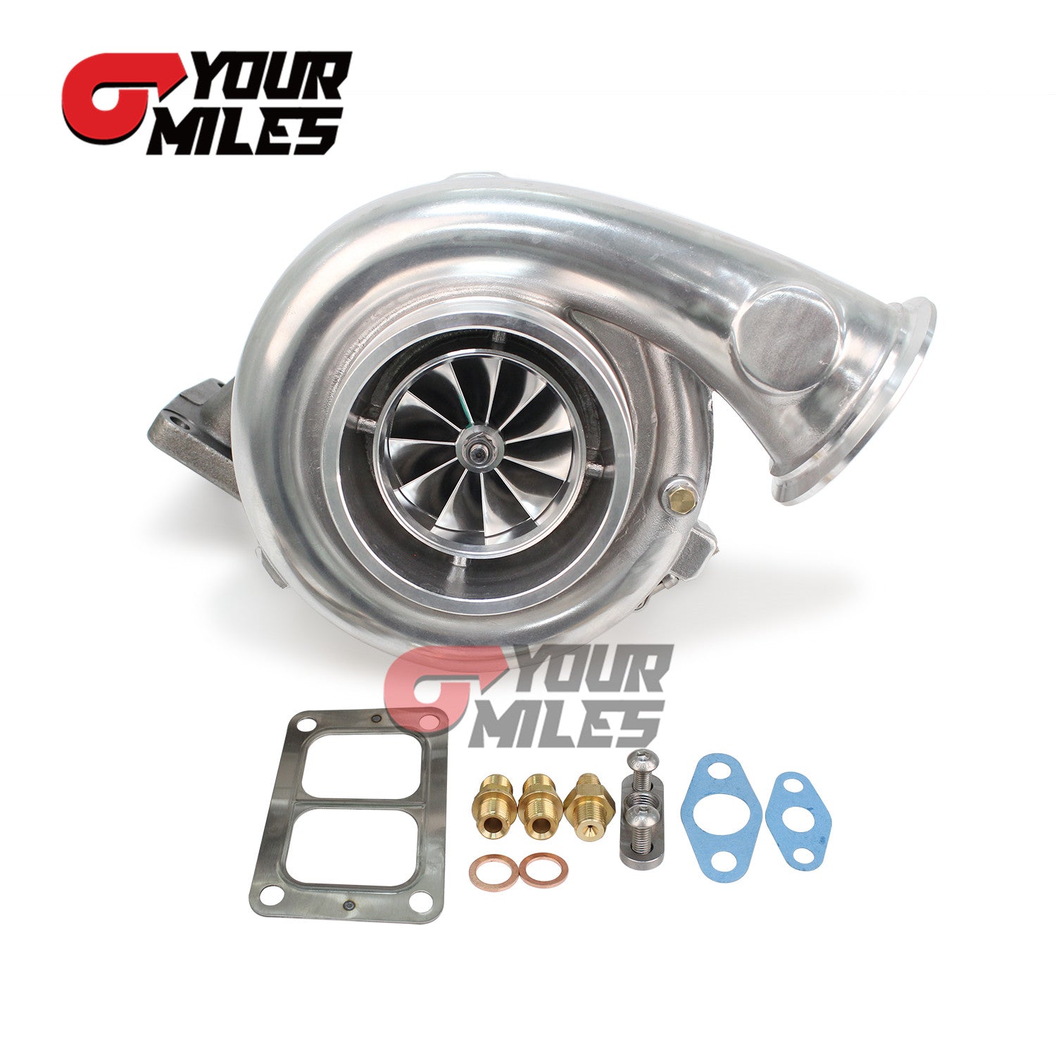 Yourmiles GTX4508R Billet Wheel Ball Bearing Turbocharger T6 A/R 1.26 Vband/6Bolts TH Up to 1350HP