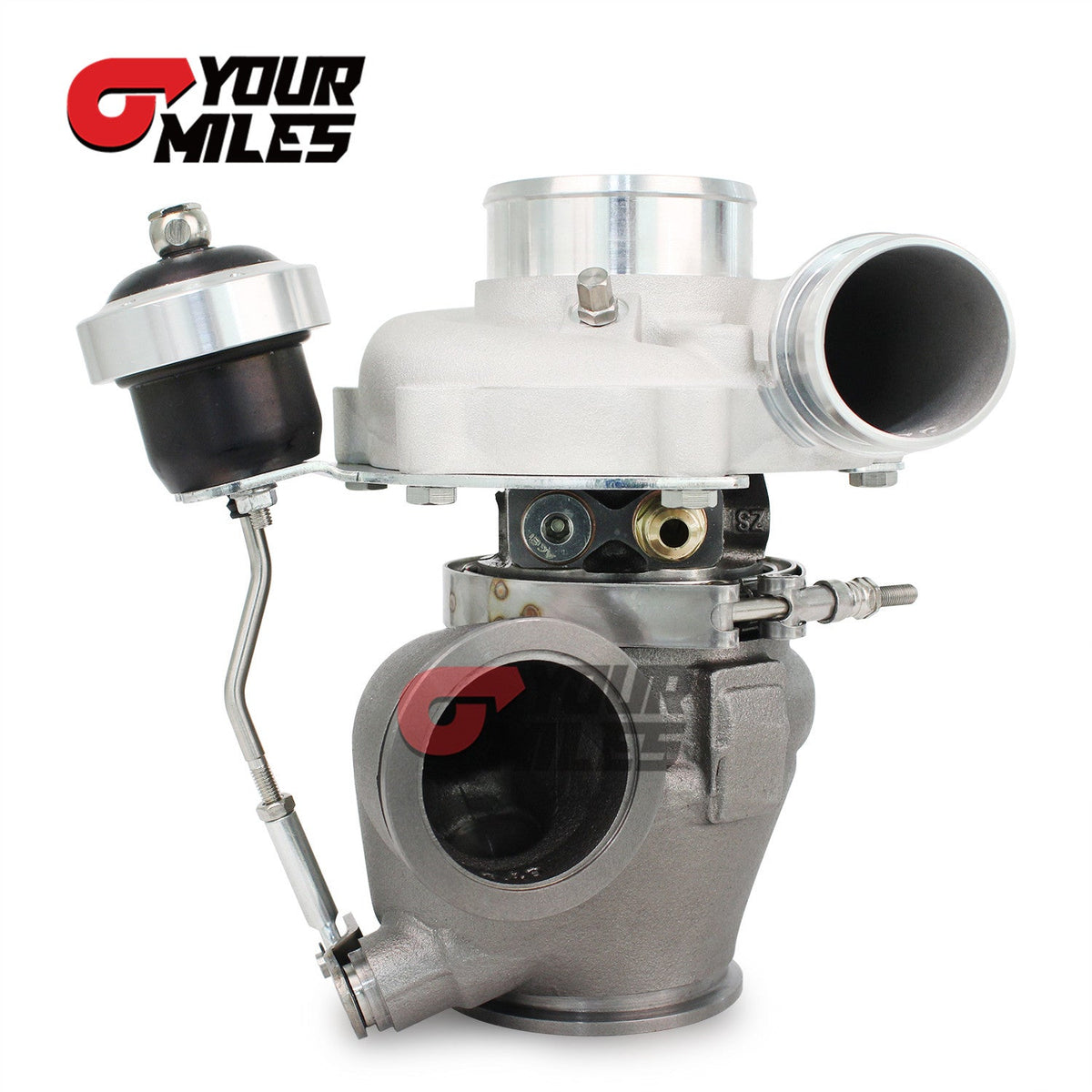 Yourmiles Wastegated G25-550 Dual Ball Bearing Point Milled Comp. Wheel TurboCharger 0.72 A/R Vband TH