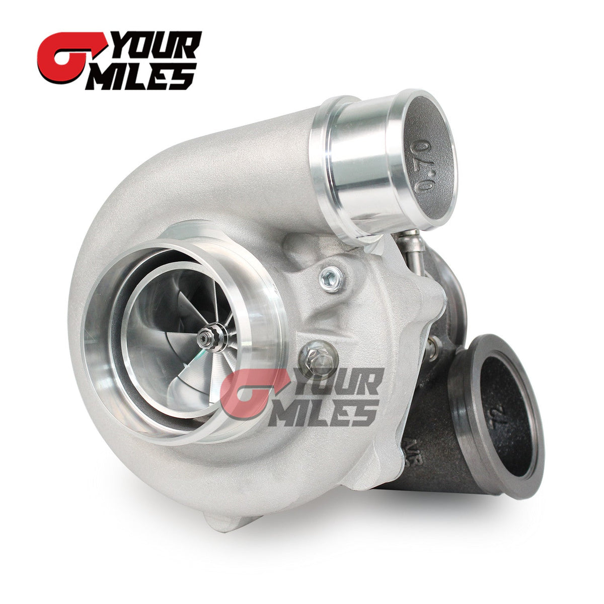 Yourmiles G25-550 Dual Ball Bearing Point Milled Comp. Wheel Non-Wastegate TurboCharger 0.72 A/R Vband TH