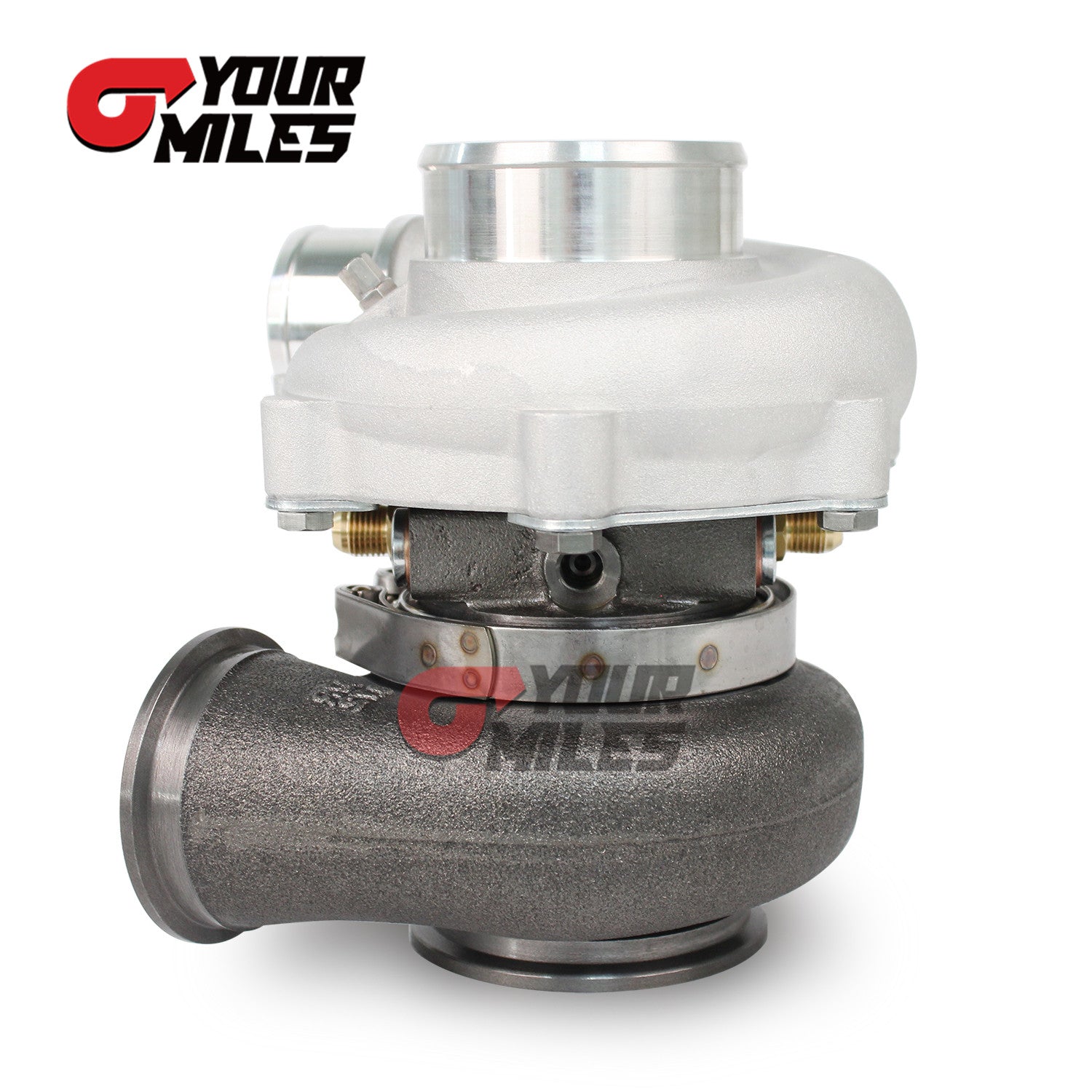 Yourmiles Reverse Rotation G25-550 Dual Ball Bearing Point Milled Comp. Wheel Non-Wastegate TurboCharger 0.72 A/R Vband TH