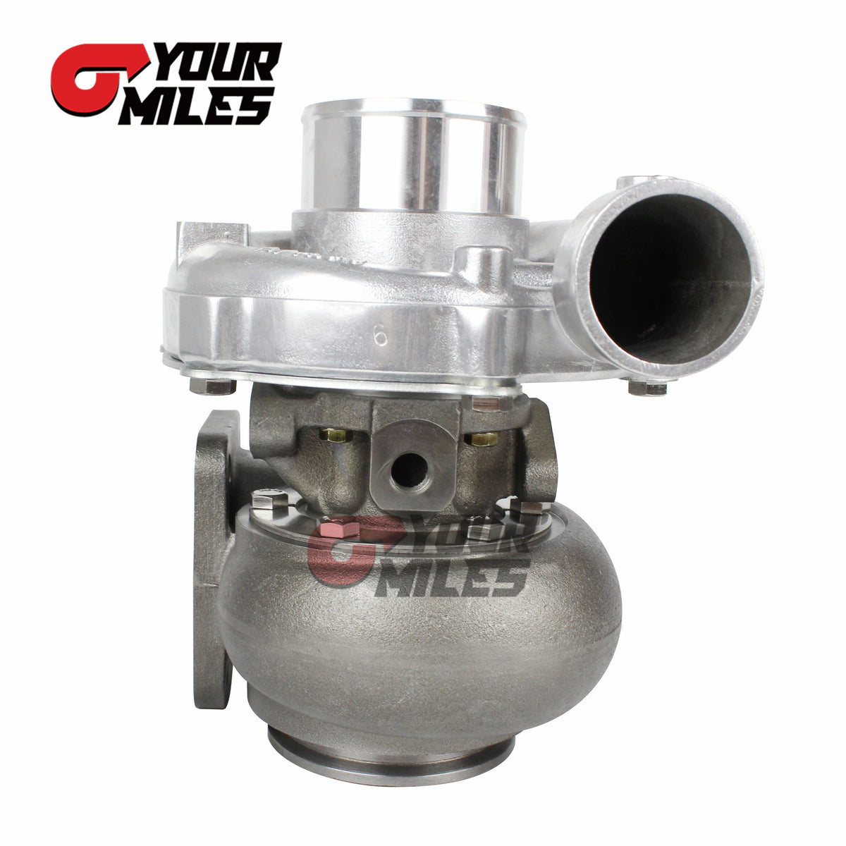 Yourmiles T67 Billet Wheel Dual Ball Bearing Turbo T4 0.68/0.81/0.96 Qtrim Turbine+Flange Clamp