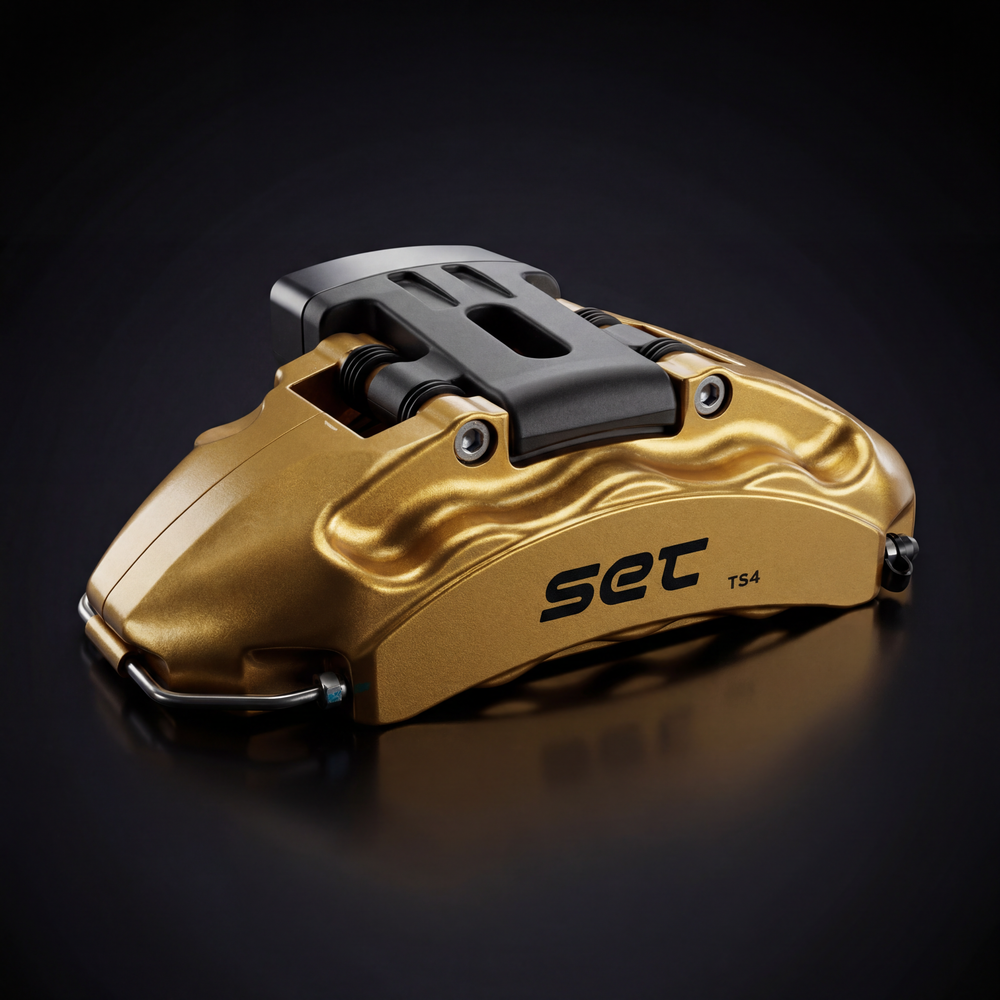 SET TS4 4-Piston Rear Brake Kit | Electronic Parking Brake Compatible | Mechatronics Integration