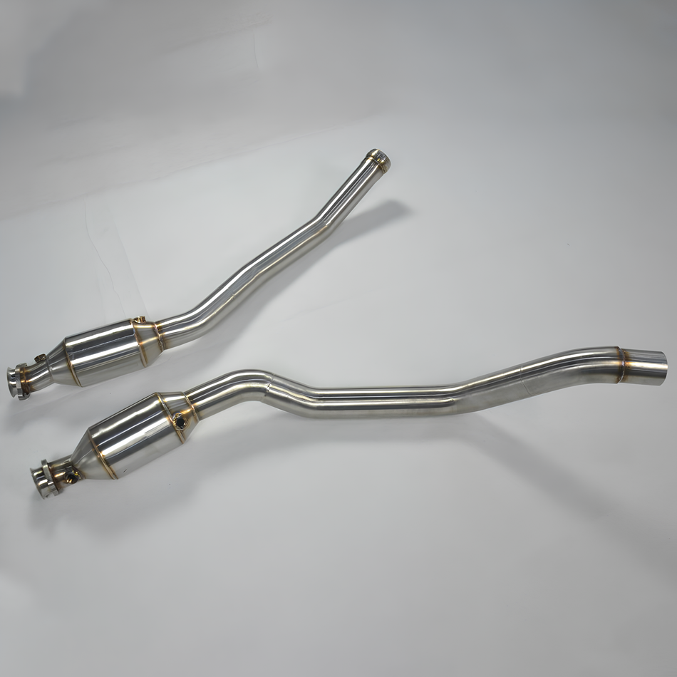 Rstype exhaust Downpipe For Mercedes-Benz AMG GLE63 5.5T C292 GLS63 5.5T X166 2013~2015 silencer pipe