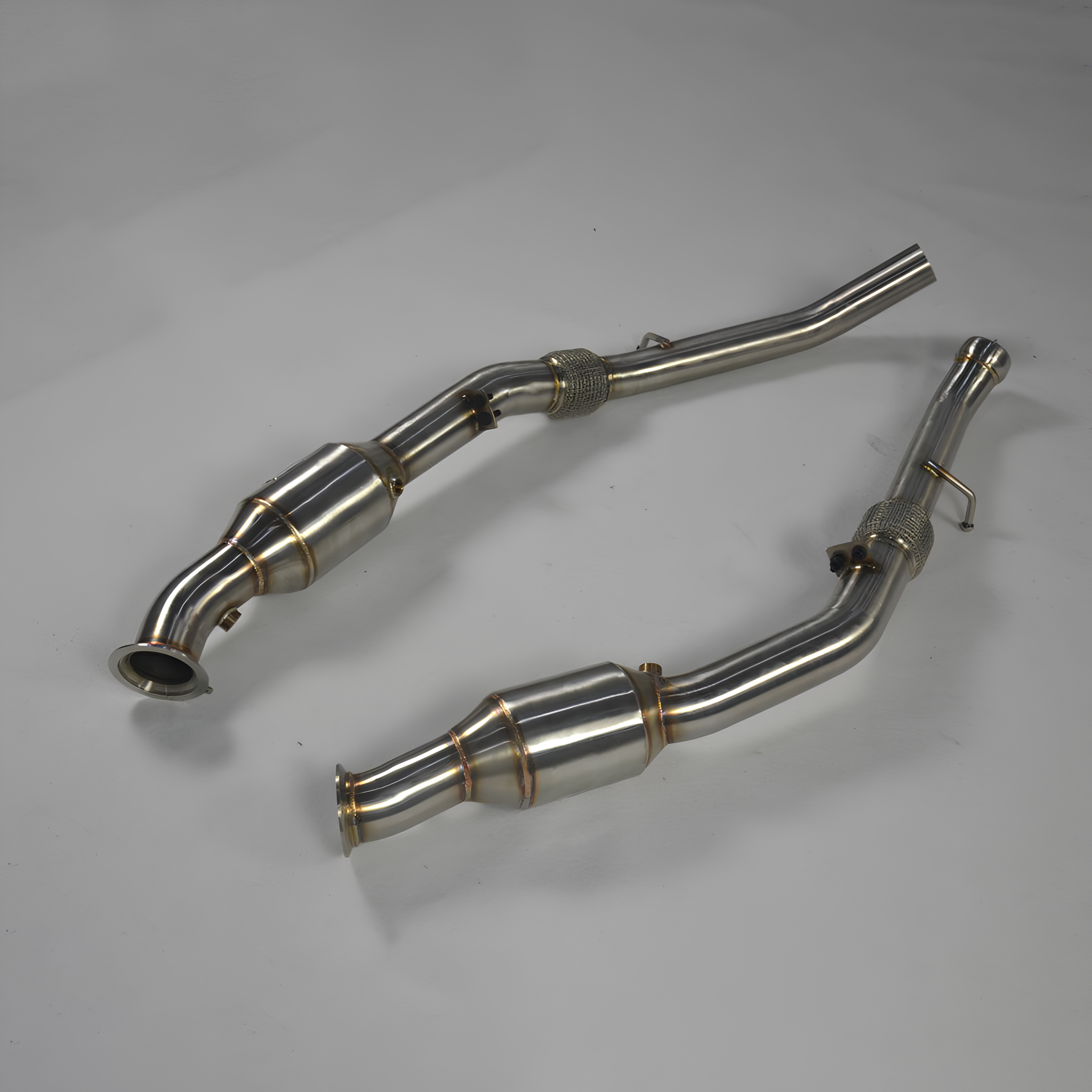Rstype Downpipe For Mercedes-Benz GLE43 AMG W166 3.0T 2016-2019 High flow catted downpipe Exhaust Downpipe