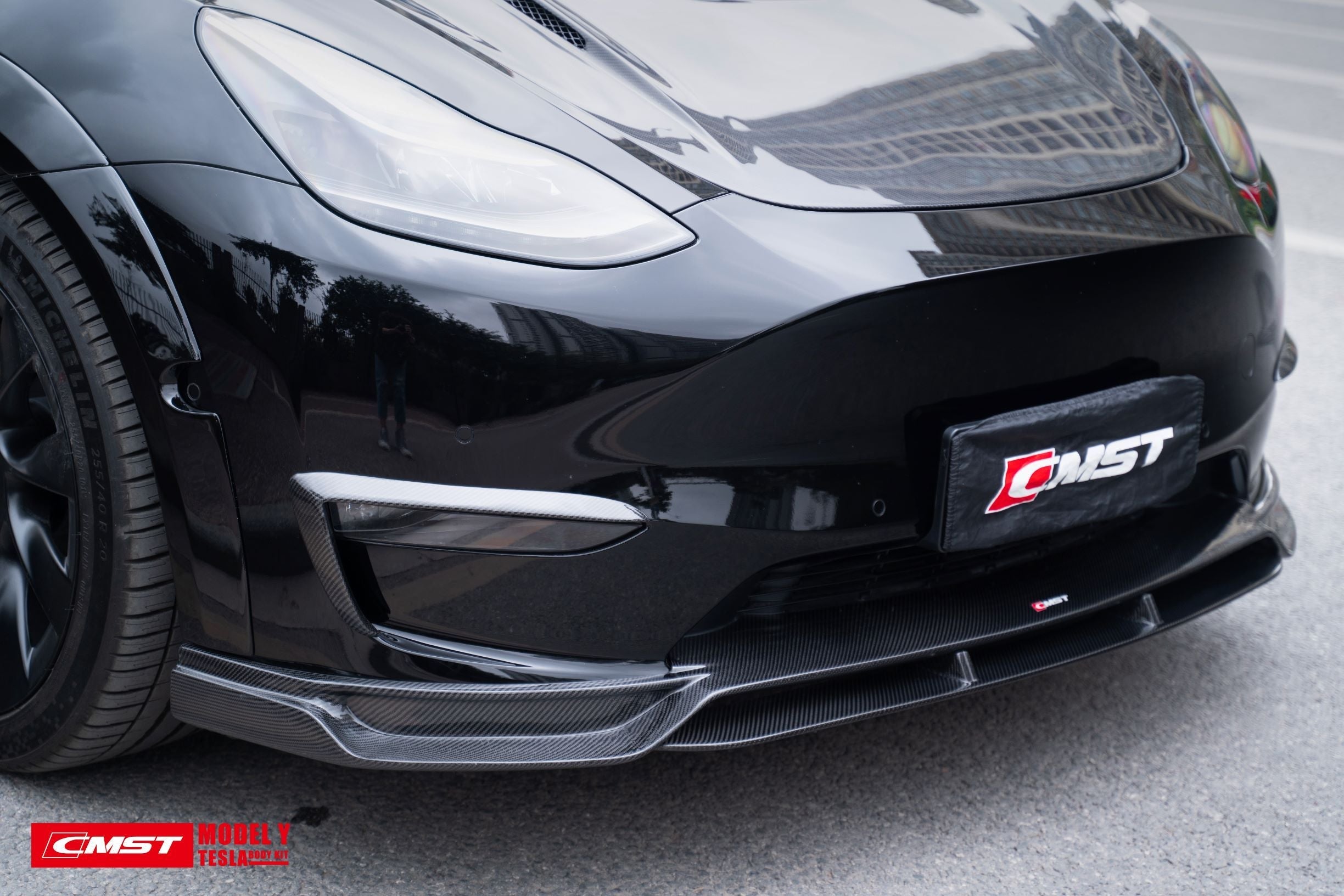 CMST Carbon Fiber Front Lip Ver.2 for Tesla Model Y