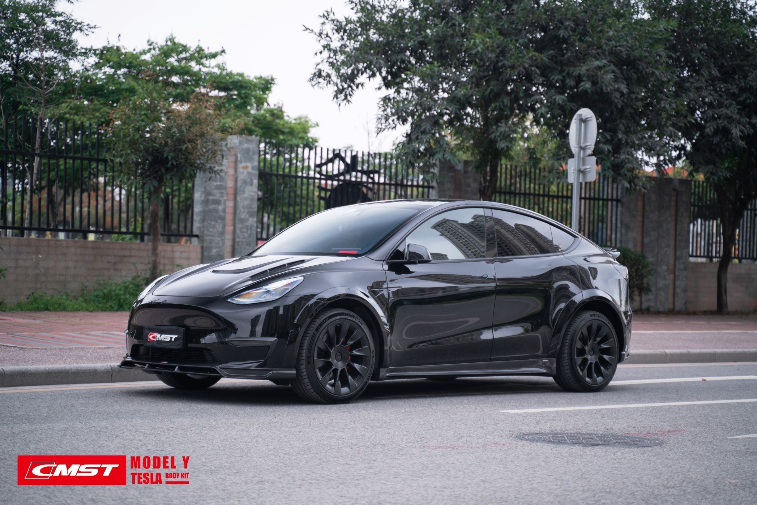 CMST Carbon Fiber Front Lip Ver.2 for Tesla Model Y