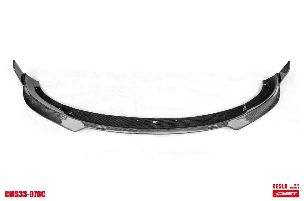 New Release!!! CMST Tesla Model 3 Carbon Fiber Front Lip Ver.5