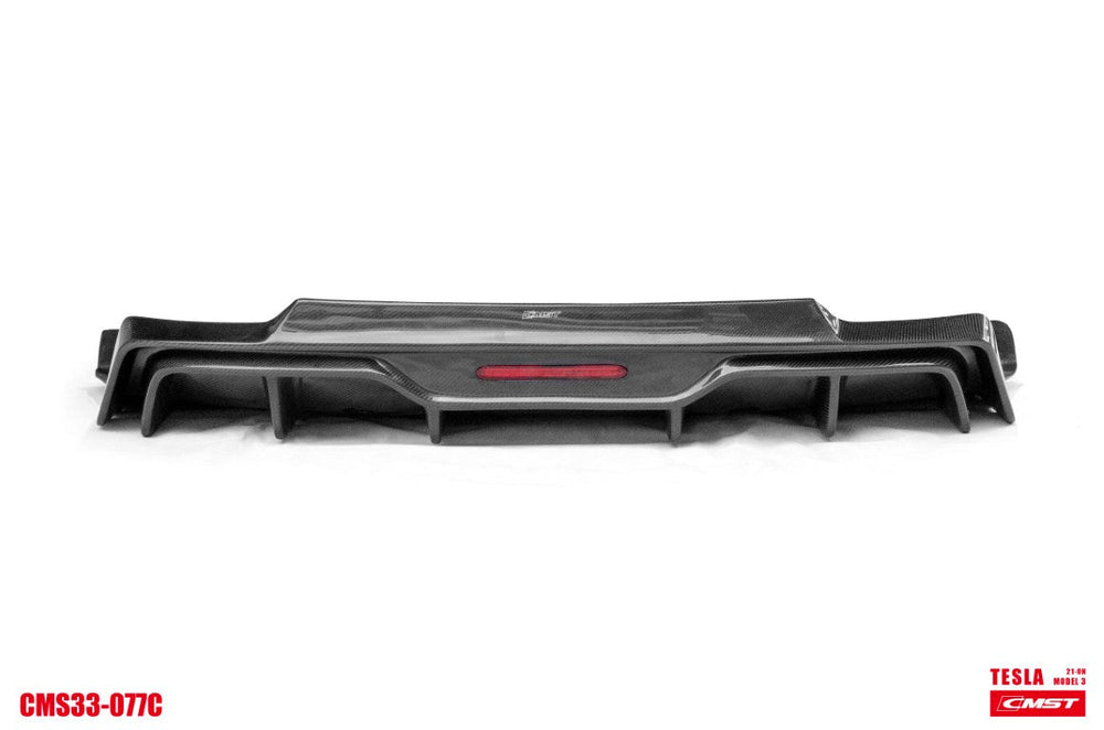 New Release!!! CMST Tesla Model 3 Carbon Fiber Rear Diffuser Ver.5
