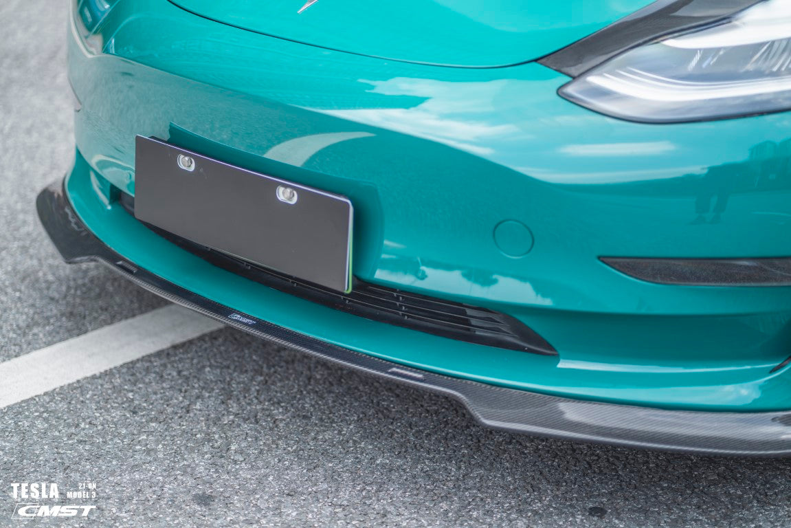 New Release!!! CMST Tesla Model 3 Carbon Fiber Front Lip Ver.5