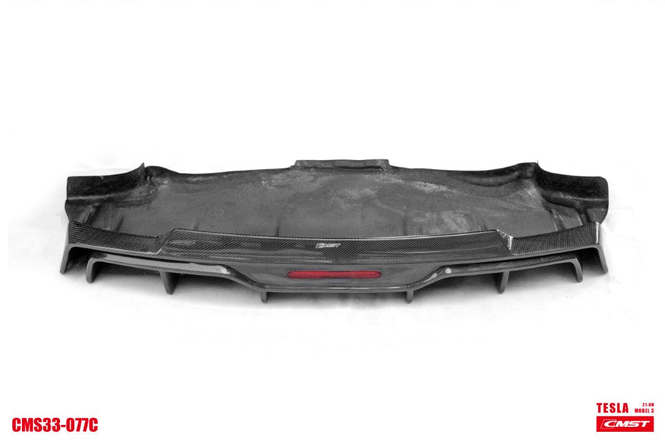 New Release!!! CMST Tesla Model 3 Carbon Fiber Rear Diffuser Ver.5