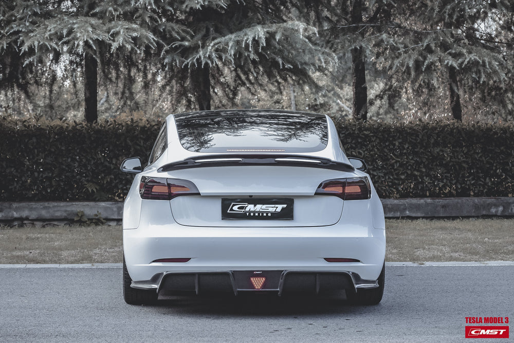 New Release!! CMST Tesla Model 3 Carbon Fiber Rear Spoiler Ver.4