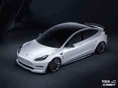 New Release!!! CMST Tesla Model 3 Carbon Fiber Side Skirts Ver.4