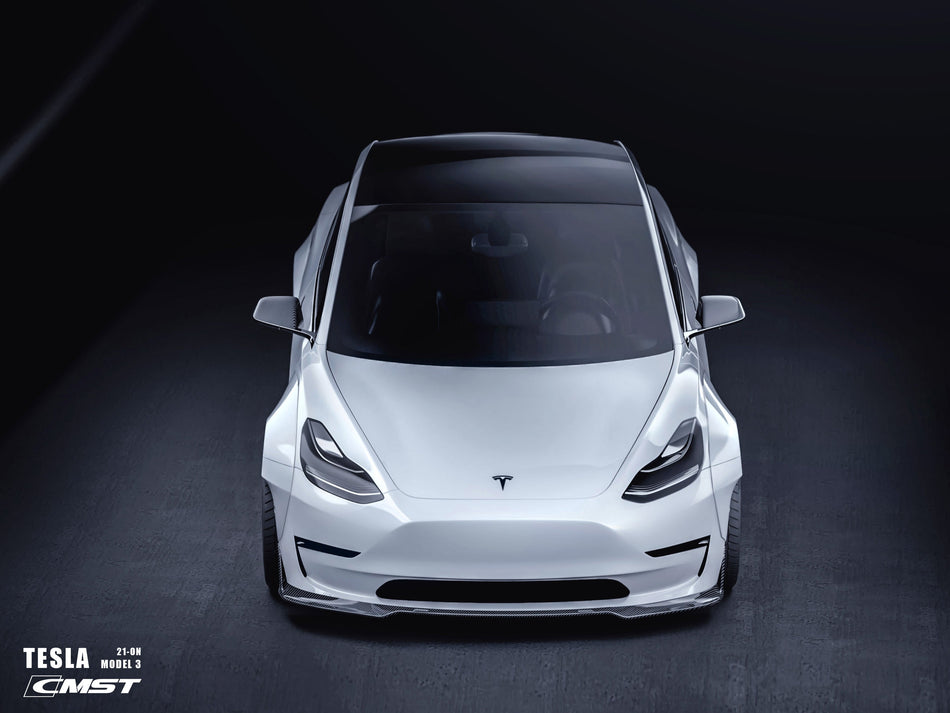 New Release!!! CMST Tesla Model 3 Carbon Fiber Front Lip Ver.5