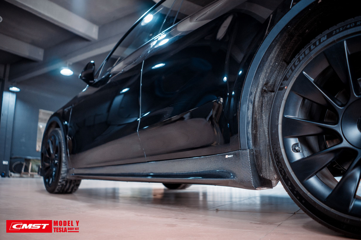 CMST Carbon Fiber Side Skirts Ver.1 for Tesla Model Y