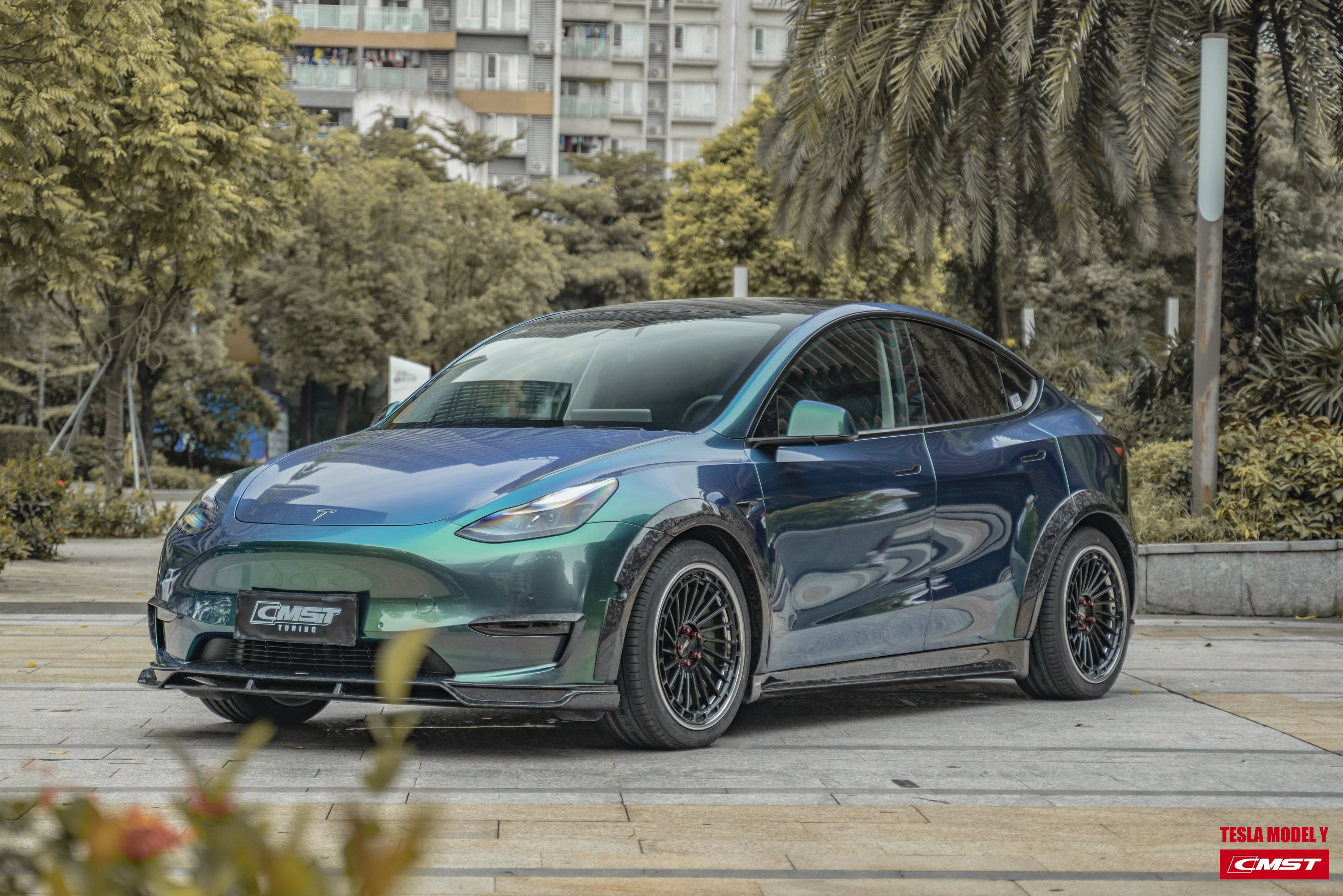 New Release! CMST Carbon Fiber Widebody Wheel Arches for Tesla Model Y