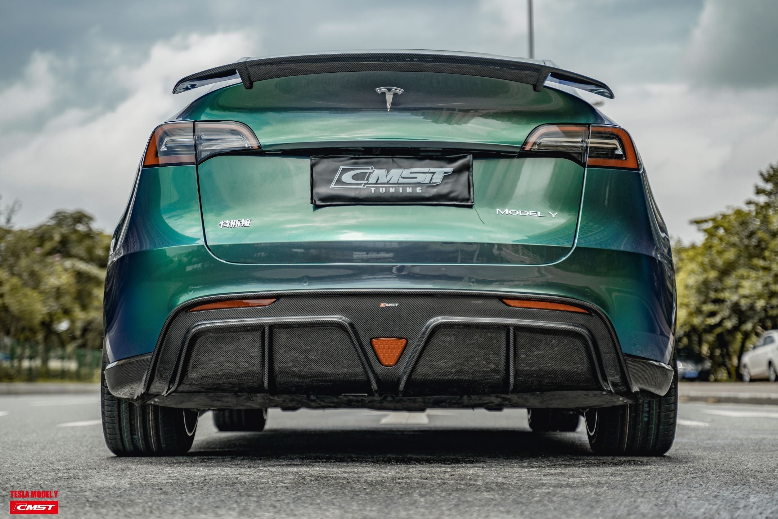 CMST Carbon Fiber Rear Spoiler Ver.2 for Tesla Model Y