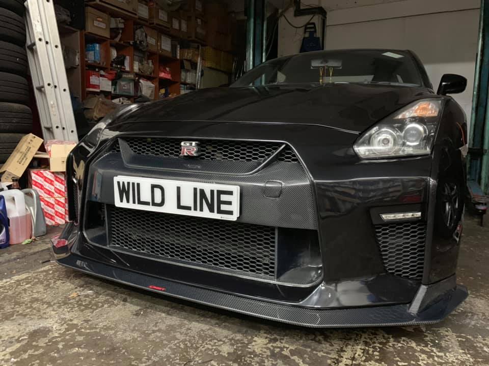 CMST Carbon Fiber Stage 1 Front Bumper & Lip for Nissan GTR GT-R R35 2008-2016 Facelift Conversion