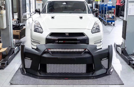 CMST Carbon Fiber Stage 1 Front Bumper & Lip for Nissan GTR GT-R R35 2008-2016 Facelift Conversion