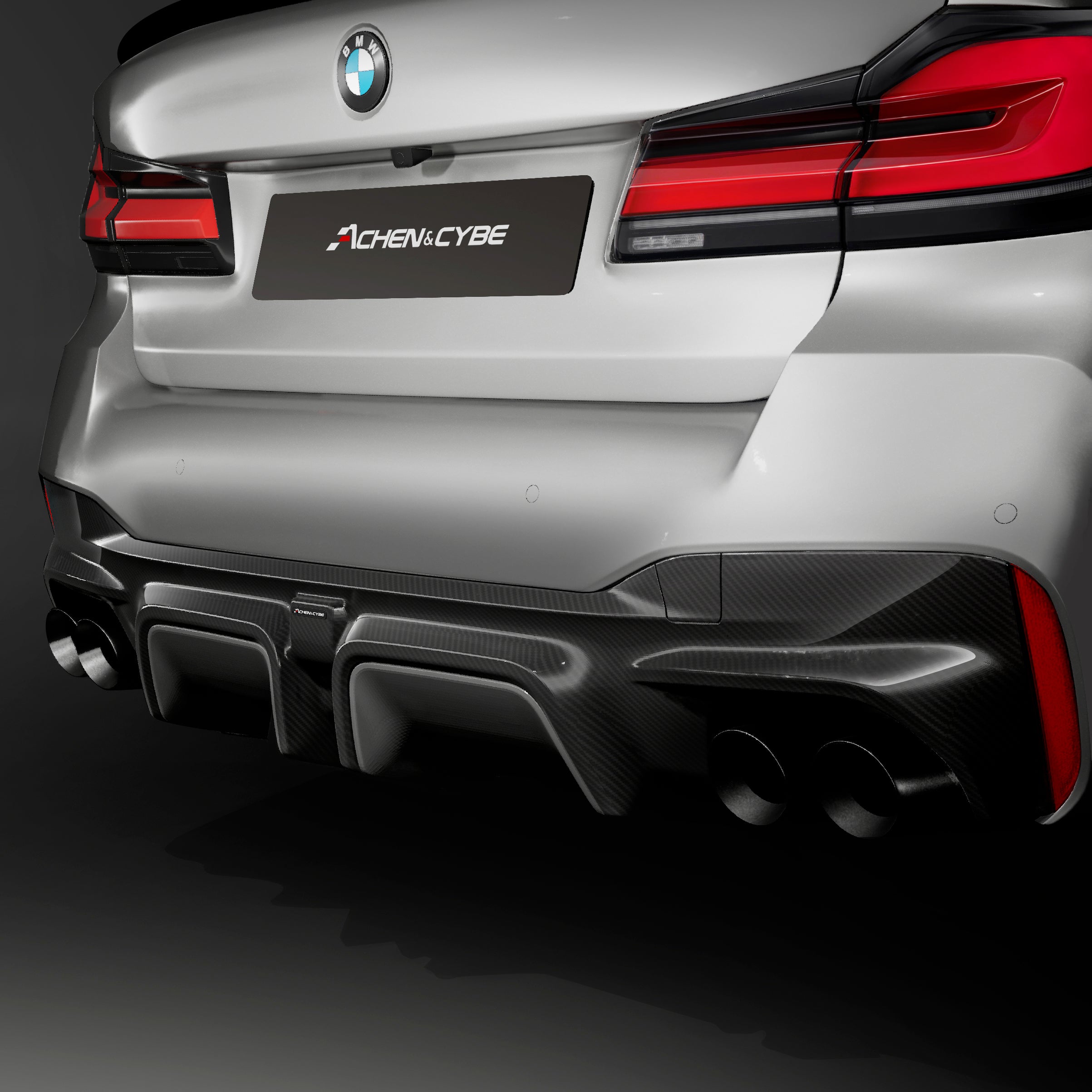 AchenCybe THE 5 Series G30/G31 LCI Rear Diffuser 2021-2023