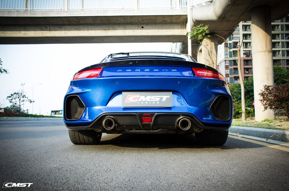 CMST Partial Carbon Fiber Rear Spoiler Ver.1 for Porsche 911 (991.1) 2012-2015