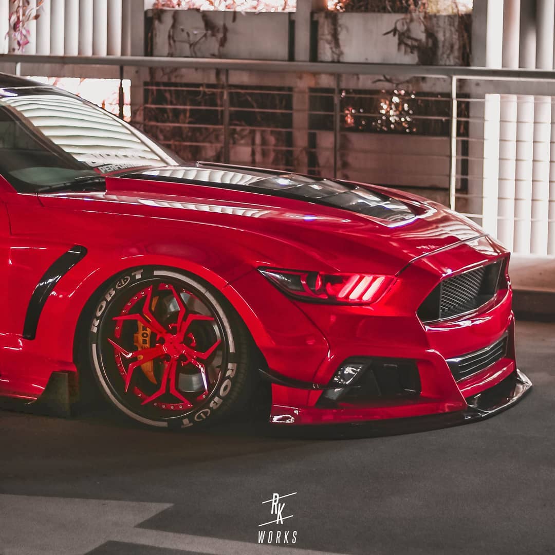 Robot  "STORM" Widebody Wheel Arches & Side Skirts For Ford Mustang S550.1 S550.2 GT EcoBoost V6