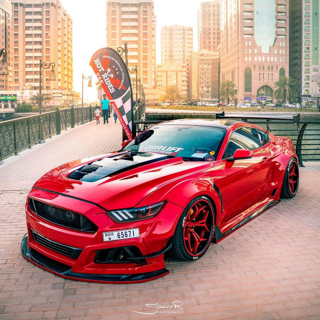 Robot  "STORM" Widebody Wheel Arches & Side Skirts For Ford Mustang S550.1 S550.2 GT EcoBoost V6