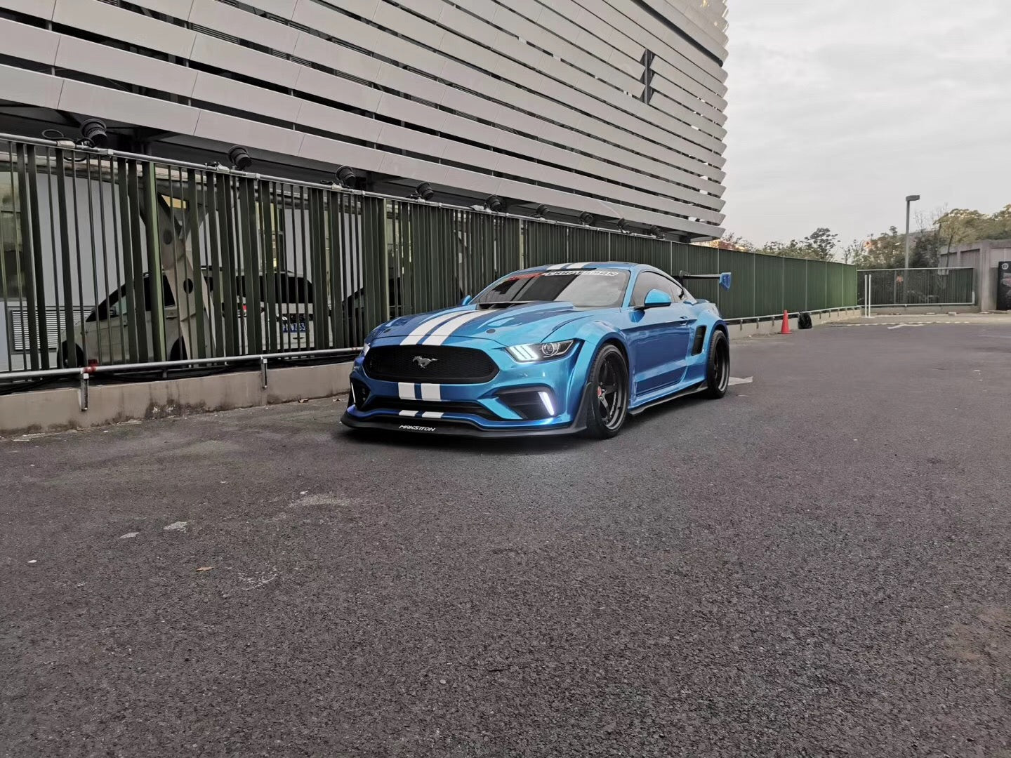 Robot  "Cavalier" Widebody Front Bumper & Lip For Mustang S550.1 2015-2017 Carbon Fiber