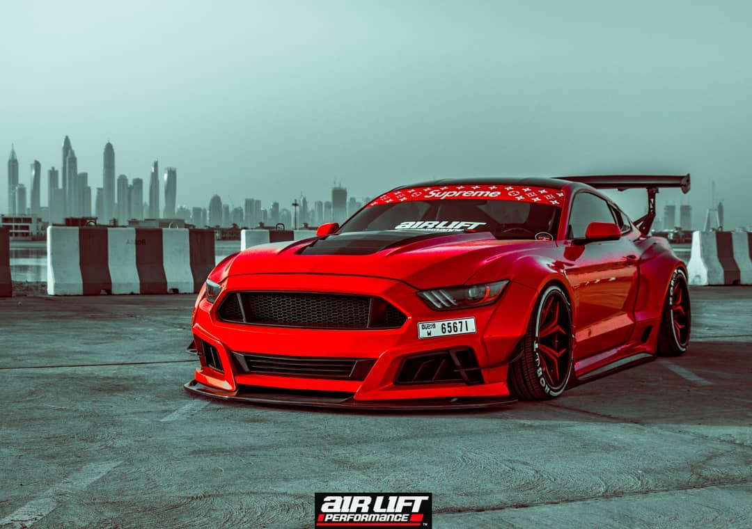 Robot  "STORM" Widebody Wheel Arches & Side Skirts For Ford Mustang S550.1 S550.2 GT EcoBoost V6