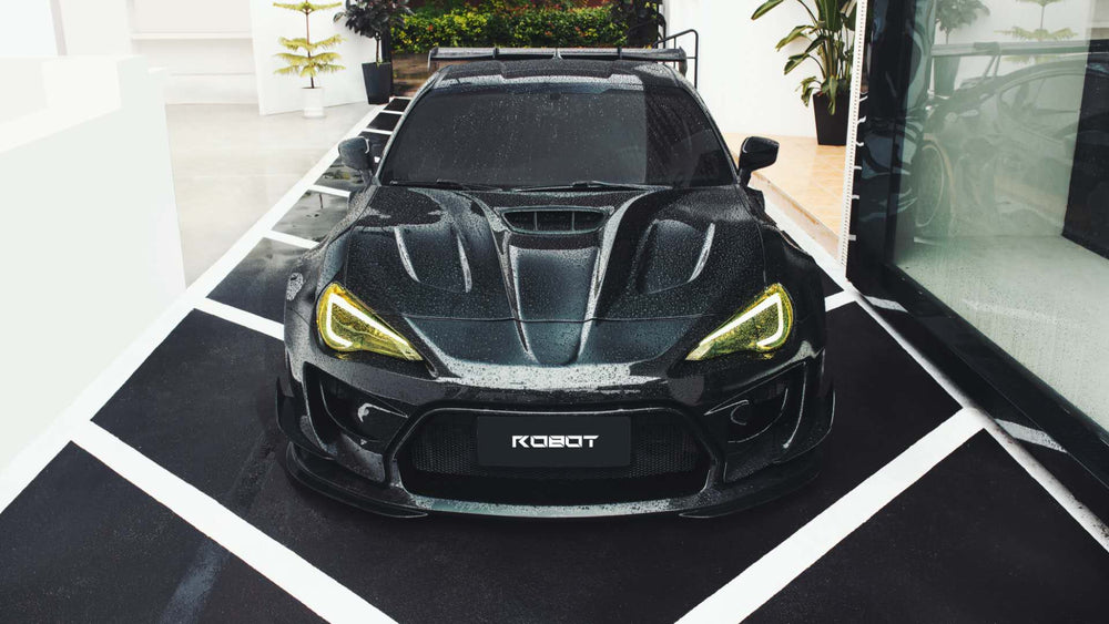 早い者勝ちです！86 BRZ カーボンフィン ロボットカーボンファイバーまたはFRPスワンネックハンマーGT